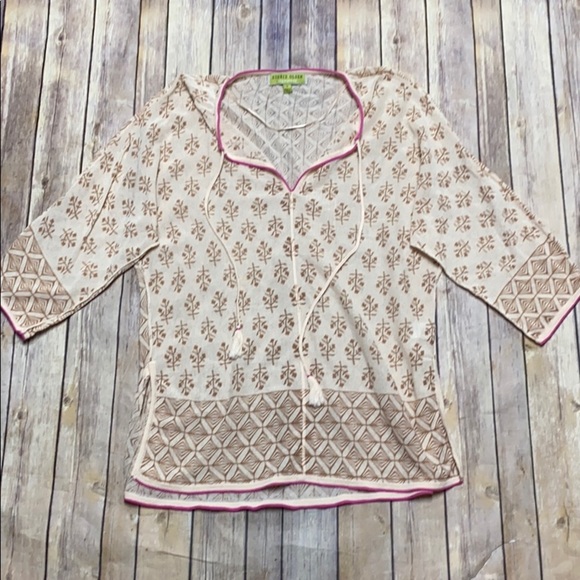 Sigrid Olsen Signature Swim Cover Up Top - Picture 1 of 4